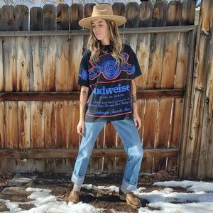 Vintage budweiser tshirt tee hip hop